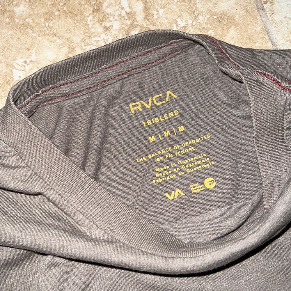 RVCA Triblend Tees for Men/Boys - Medium - Brown